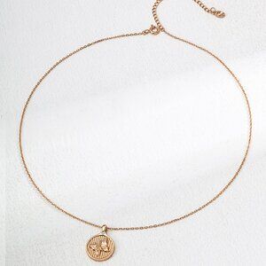 ✨ Artisan Original Design Gold Bee Medallion Necklace | S925 Sterling Silver